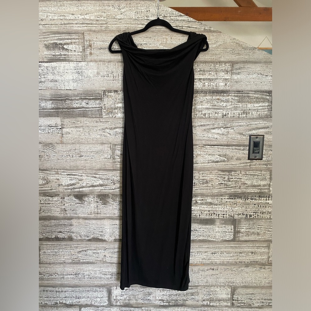 Reformation Black One-Shoulder Midi Dress - Picture 8 of 13